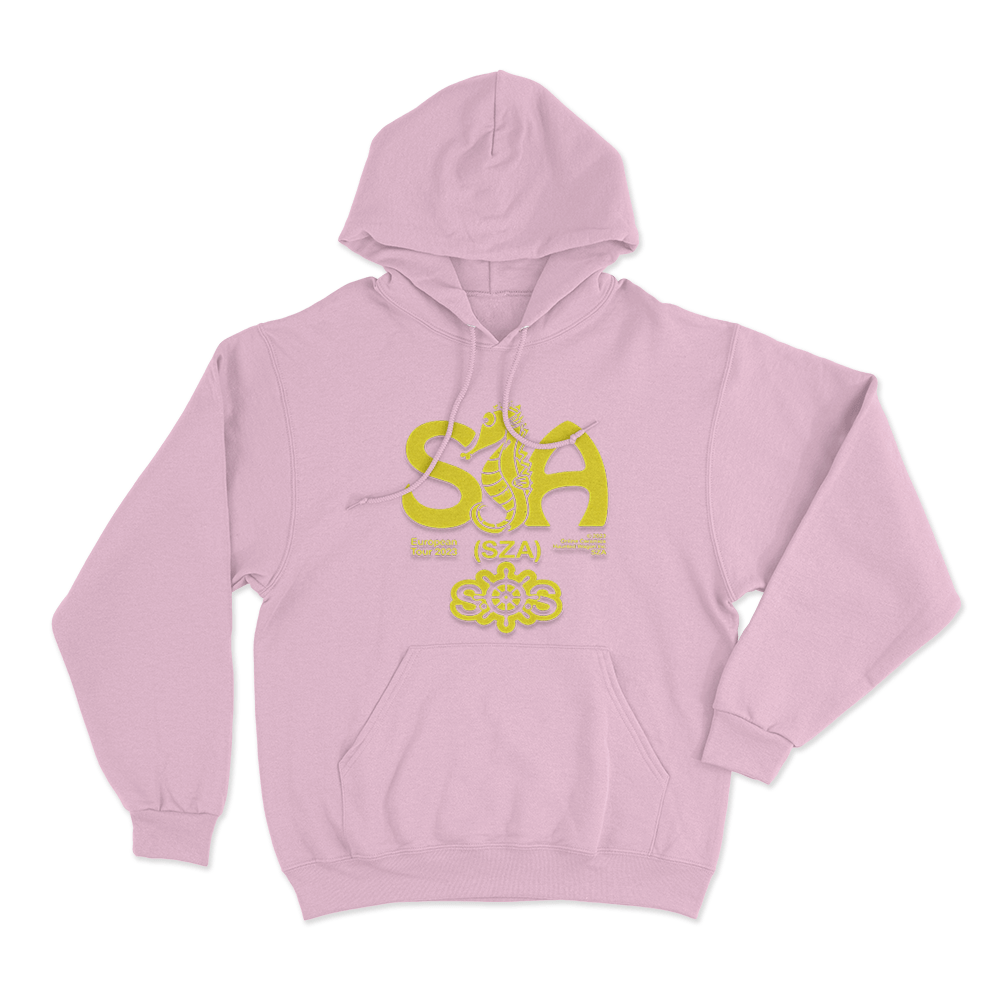 SZA European Tour Seahorse Unisex Hoodie Pink SZA European Tour Seahorse Unisex Hoodie Pink