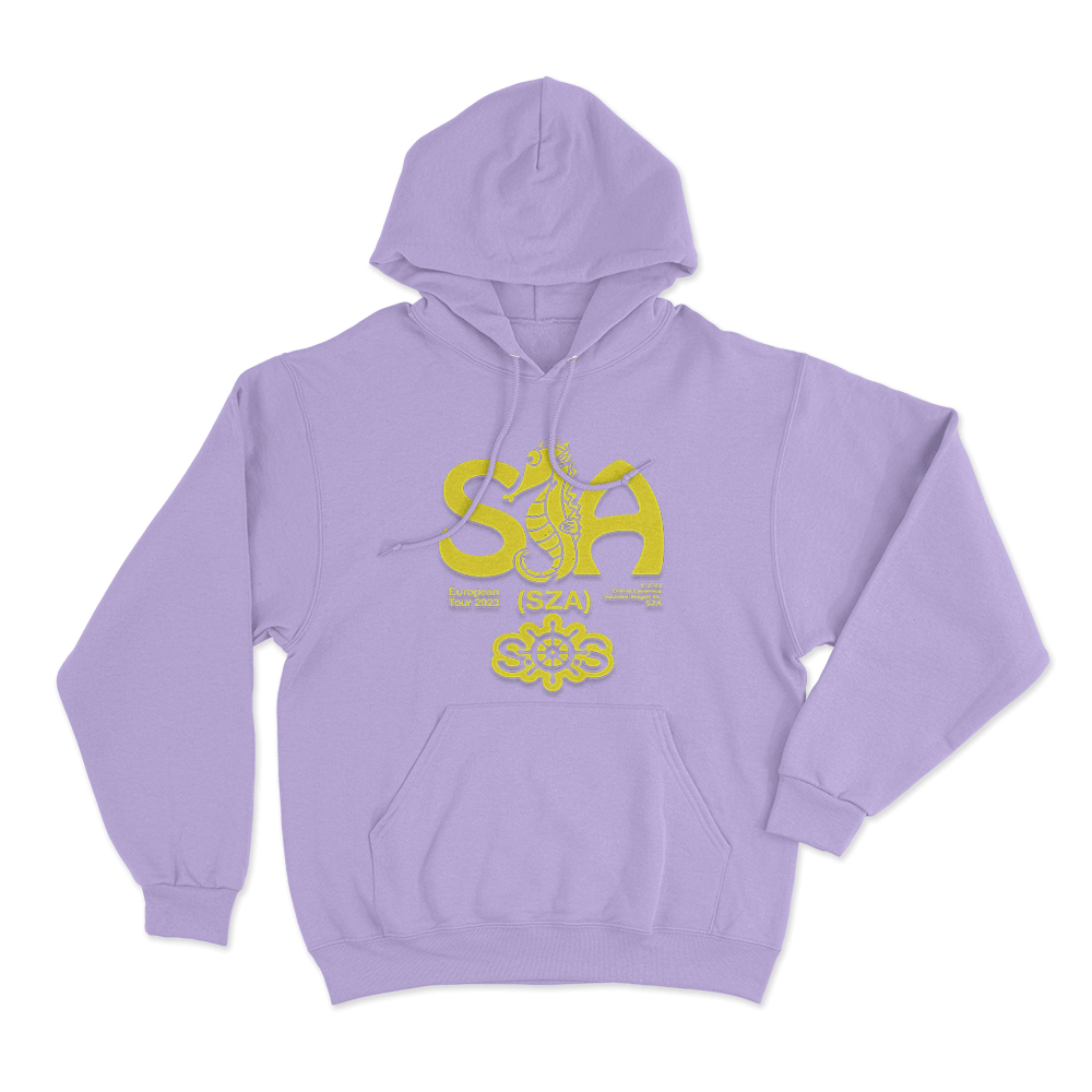 SZA European Tour Seahorse Unisex Hoodie Purple SZA European Tour Seahorse Unisex Hoodie Purple