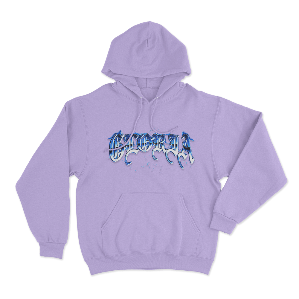 SZA Gloria Chrome Typography Unisex Hoodie Purple SZA Gloria Chrome Typography Unisex Hoodie Purple