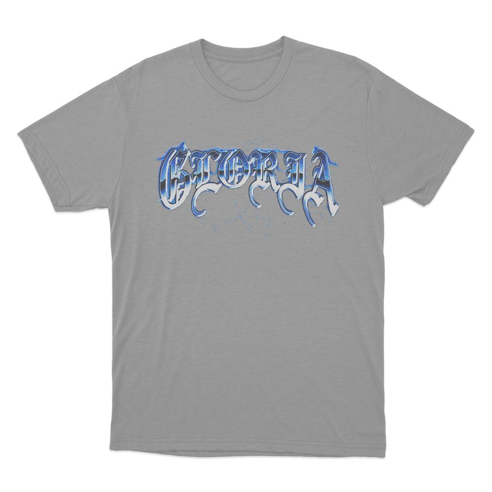 SZA Gloria Chrome Typography Unisex T Shirt Grey SZA Gloria Chrome Typography Unisex T Shirt Grey