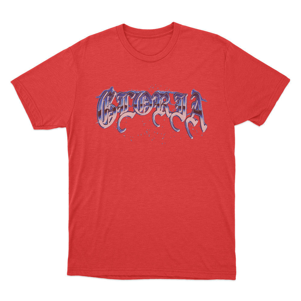 SZA Gloria Chrome Typography Unisex T Shirt Red SZA Gloria Chrome Typography Unisex T Shirt Red