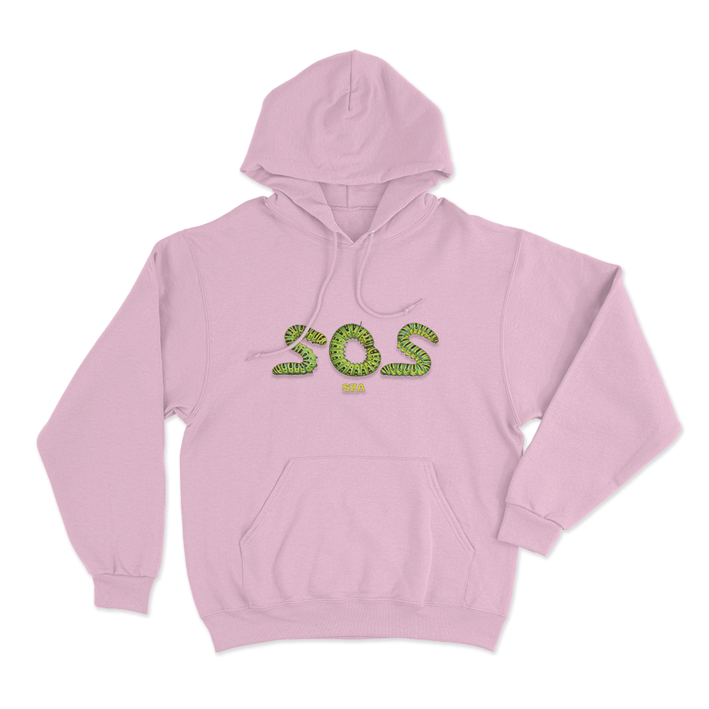 SZA SOS Caterpillar Unisex Hoodie Pink SZA SOS Caterpillar Unisex Hoodie Pink