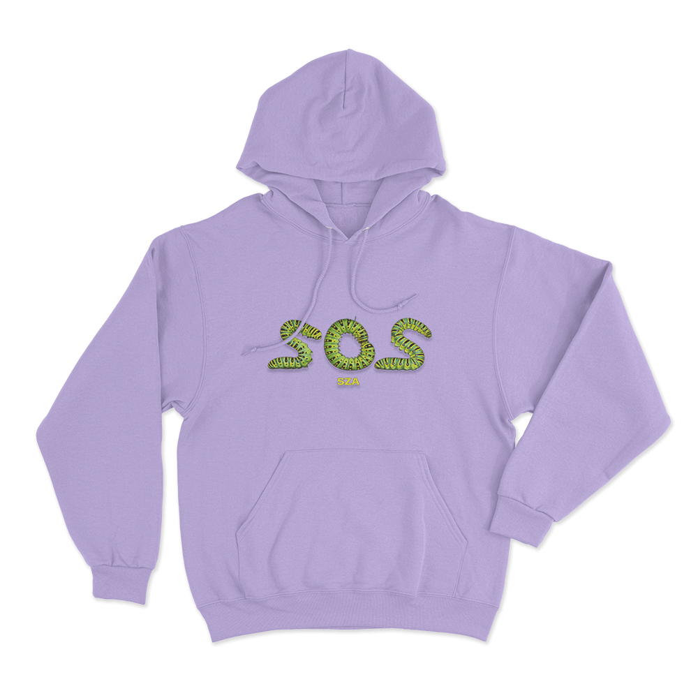 SZA SOS Caterpillar Unisex Hoodie Purple SZA SOS Caterpillar Unisex Hoodie Purple