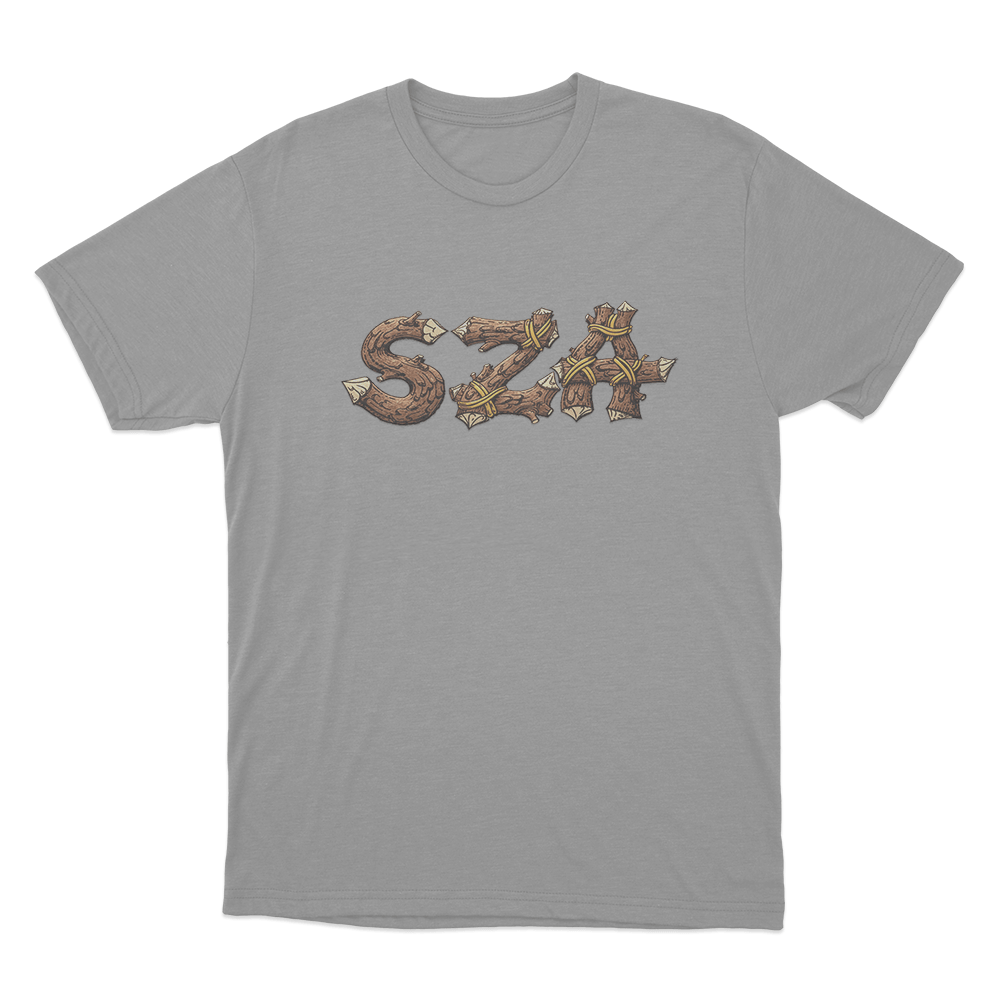 SZA Wooden Log Unisex T Shirt Grey SZA Wooden Log Unisex T Shirt Grey